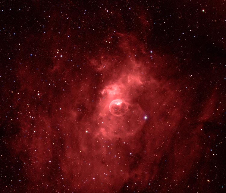 Bubble Nebula HaRGB with FS 128