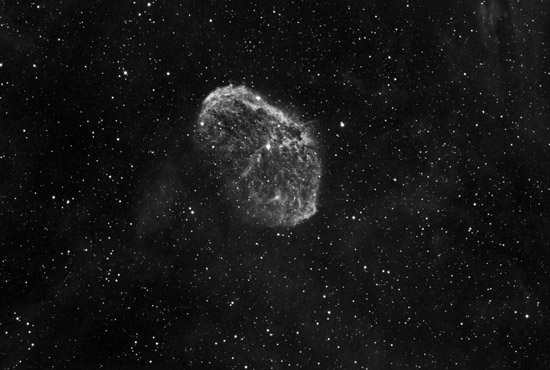 Crescent Nebula h-alpha